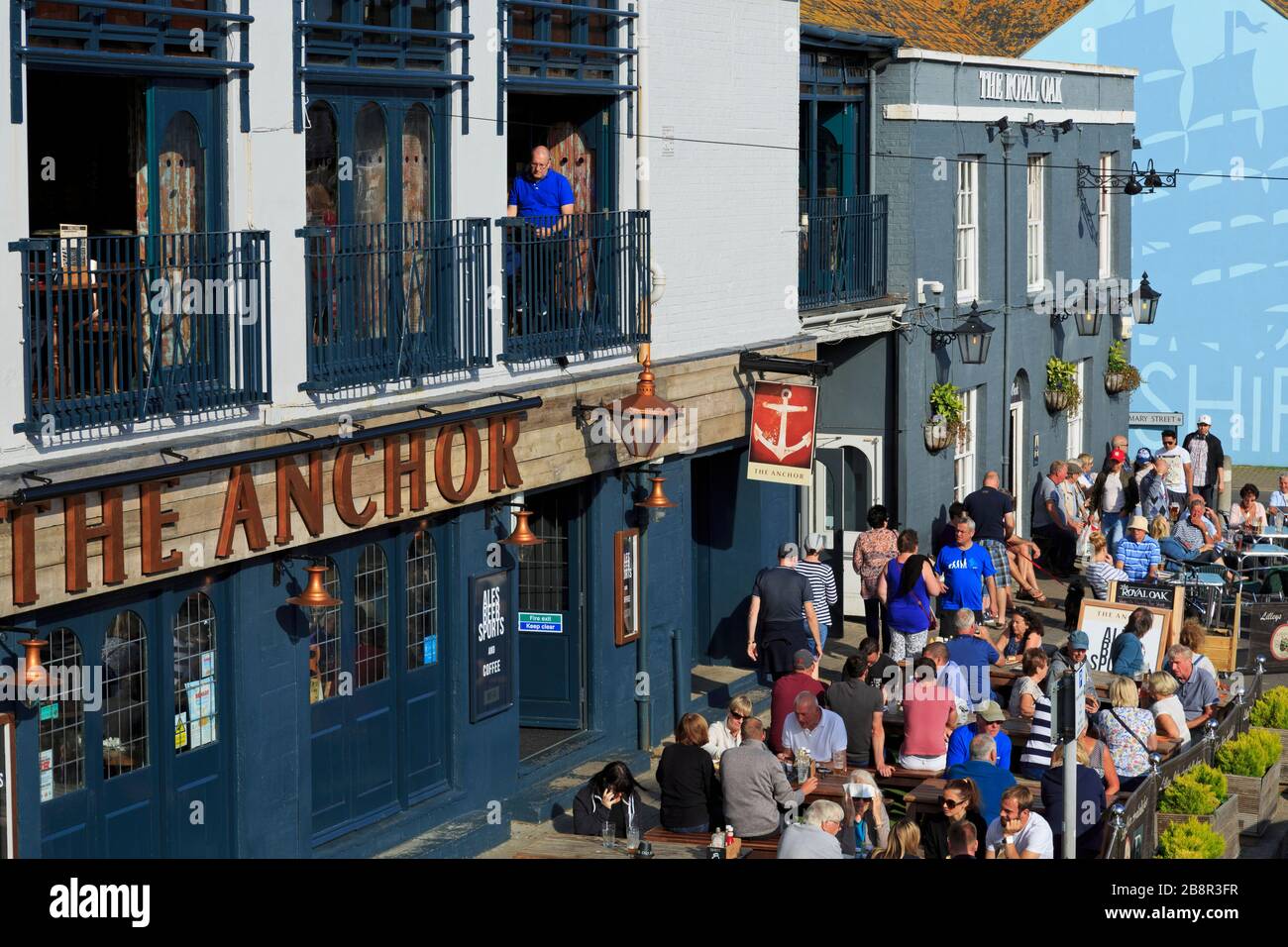 The Anchor Pub, Weymouth, Dorset, Inghilterra, Regno Unito Foto Stock