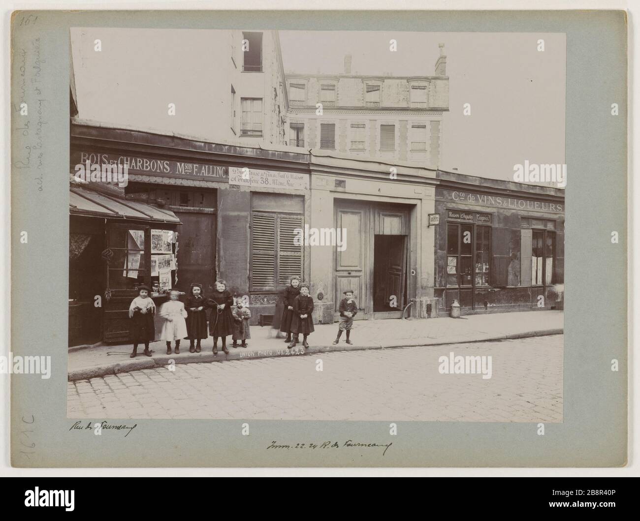 EDIFICIO 22-24 RUE RANGES (MANCANTE), 15 ° DISTRETTO, PARIGI Immeuble, 22-24 rue des Fourneaux (disparue). Parigi (XVème arr.), 1898. Union Photographique Française. Parigi, musée Carnavalet. Foto Stock