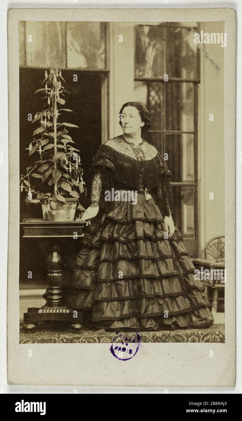 Ritratto di Giulia sintetica, (1811-1869), (attrice) Ritratto di Grisi Giulia (1811-1869), attrice. Carte de visite (recto). Fotografie Caldesi, Blanford & Co. Tirage sur papier albuminé. 1860-1890. Parigi, musée Carnavalet. Foto Stock