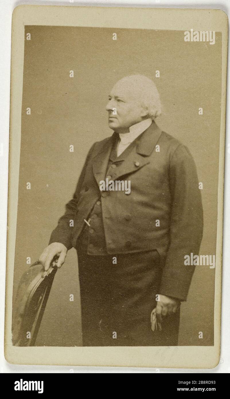Ritratto di Laugier Stanislaus (1799-1872), (chirurgo, membro dell'Istituto) Ritratto de Laugier Stanislas, (1799-1872), chirurgien, membre de l'Institut. Avant 1877-1877. Photographie de Cyrus Anatole Pougnet (né en 1840). Parigi, musée Carnavalet. Foto Stock