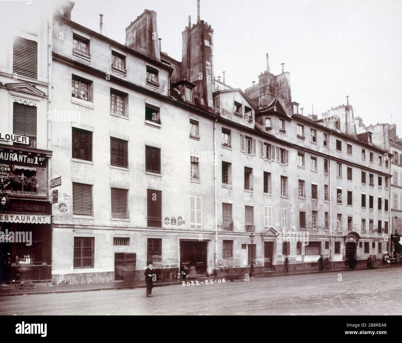 EDIFICIO 25-27 RUE DE SEVRES Immeuble rue de Sèvres numéros 25 et 27. Parigi (VIème arr.). Photographie de Barry. Parigi, musée Carnavalet. Foto Stock