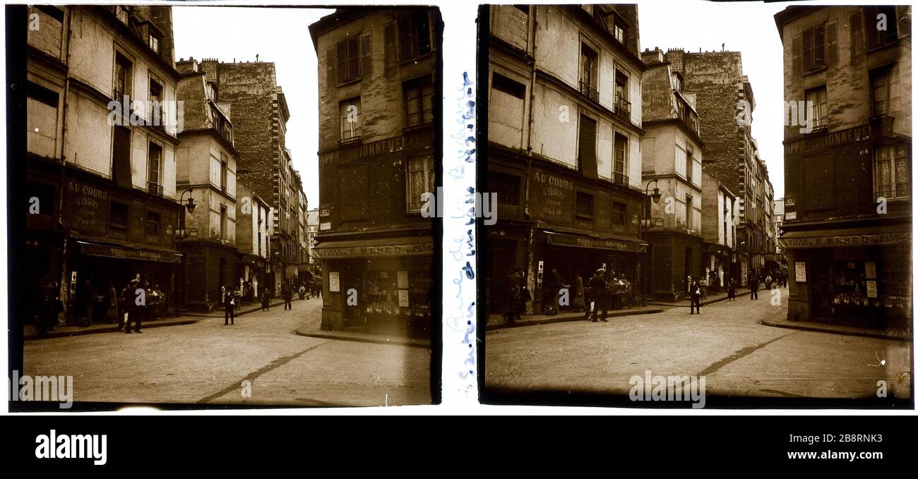 RUE DE LA BUCHERIE, 5 ° DISTRETTO Rue de la Bucherie, 5 ° arrondissement. 1926-1936. Anonima fotographie. Parigi, musée Carnavalet. Foto Stock