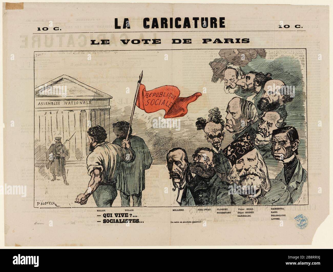 Il voto di Parigi Foto Stock
