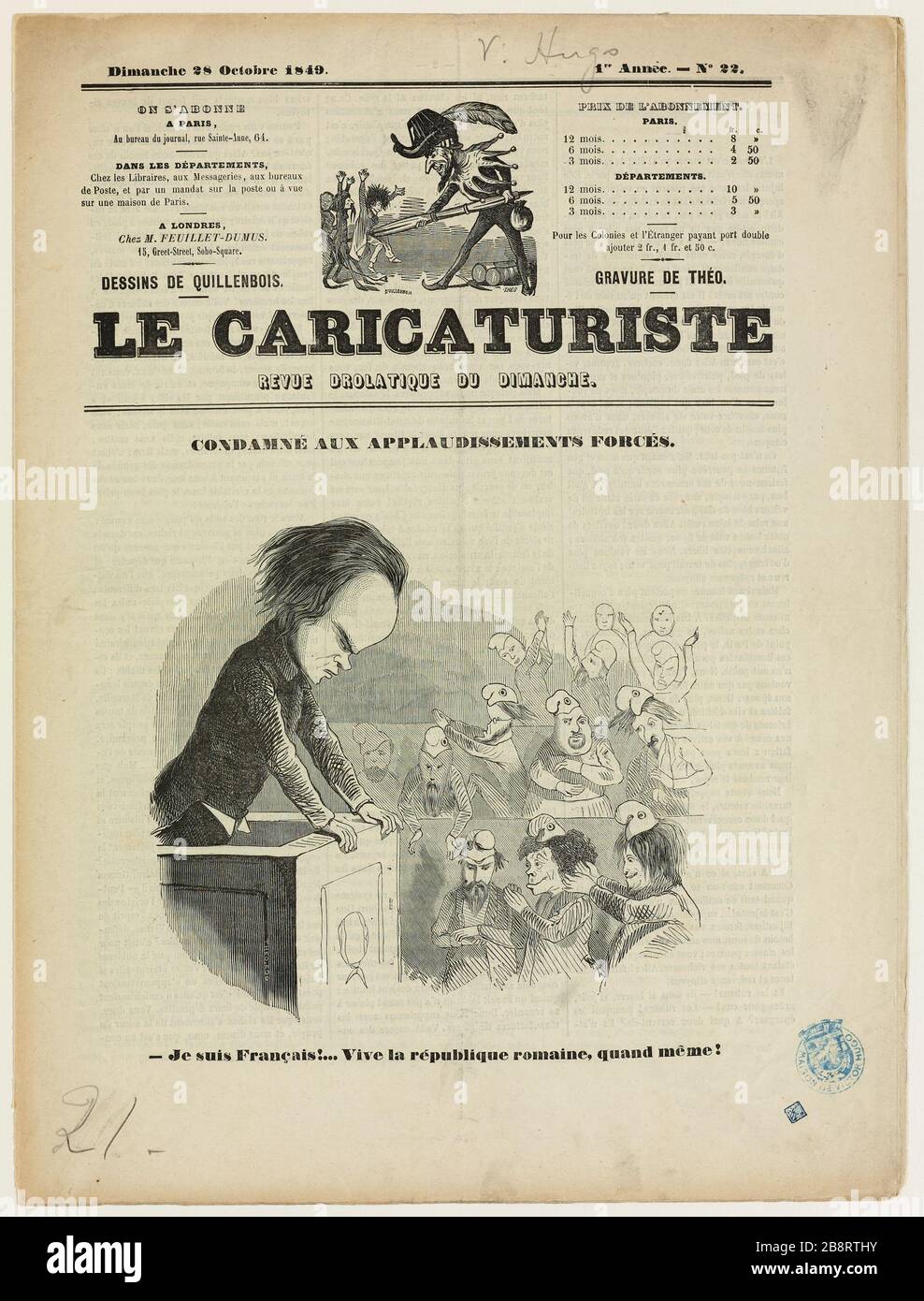 Condannato all'applauso forzato. Foto Stock