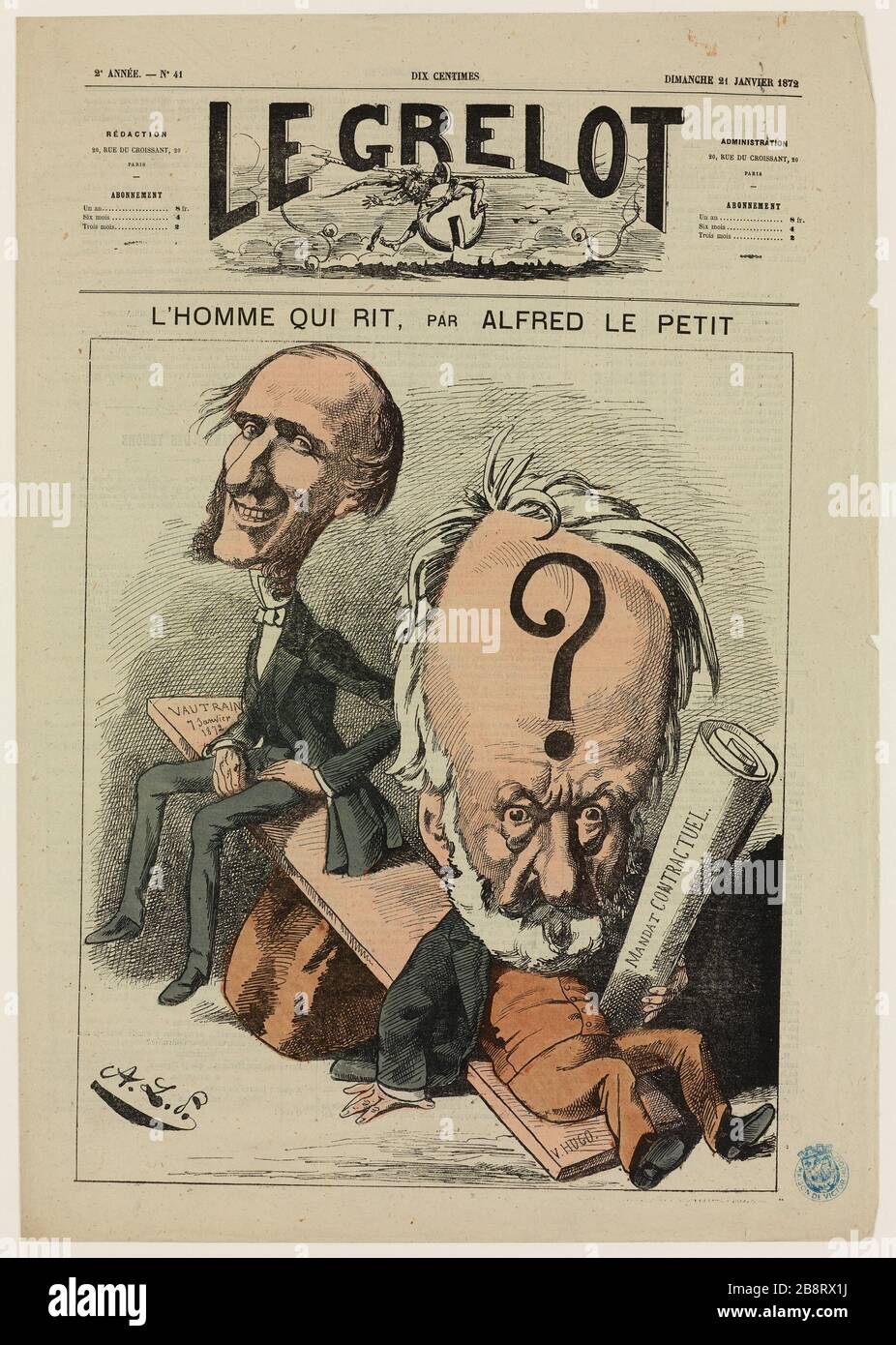 L'uomo che ride, di Alfred Little Foto Stock