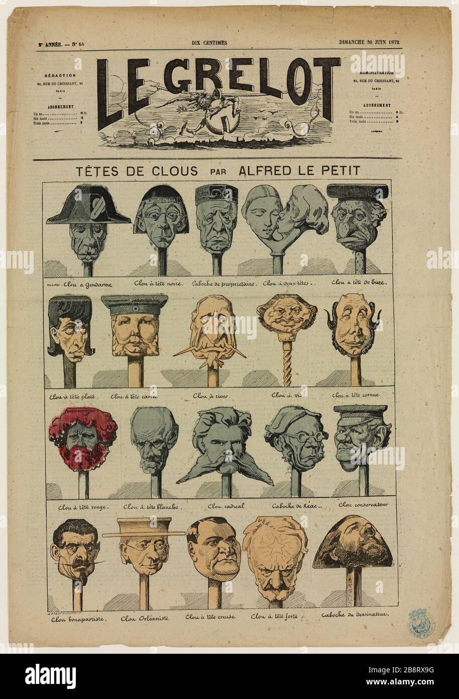Teste di chiodo, Alfred Little Foto Stock