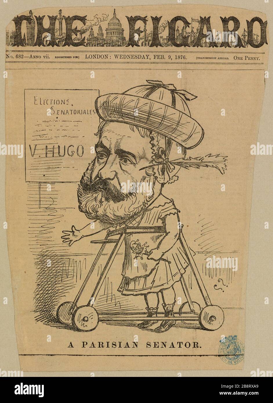 Un senatore parigino Foto Stock