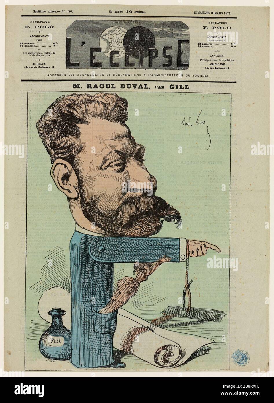 Il settimanale comico, Hadol Foto Stock