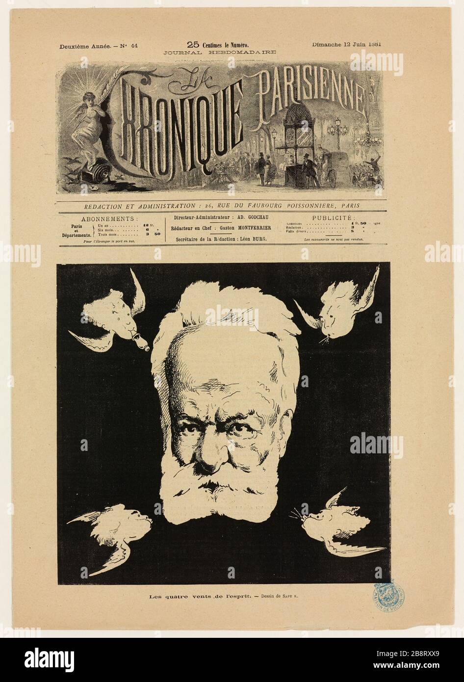 Il governo di Victor Hugo Foto Stock