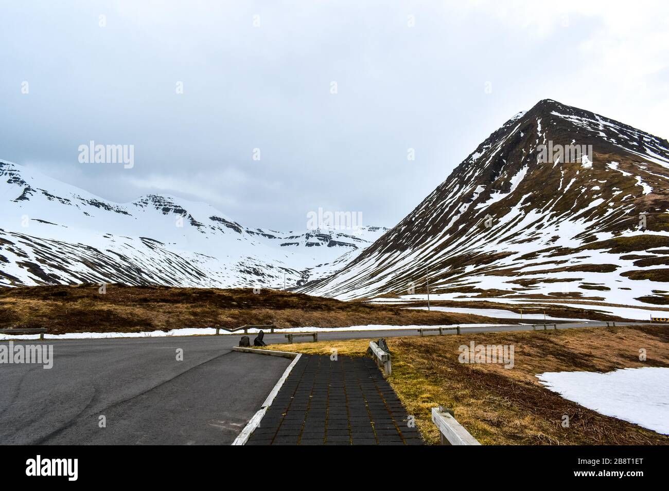 Alla periferia di Ólafsfjörður Foto Stock