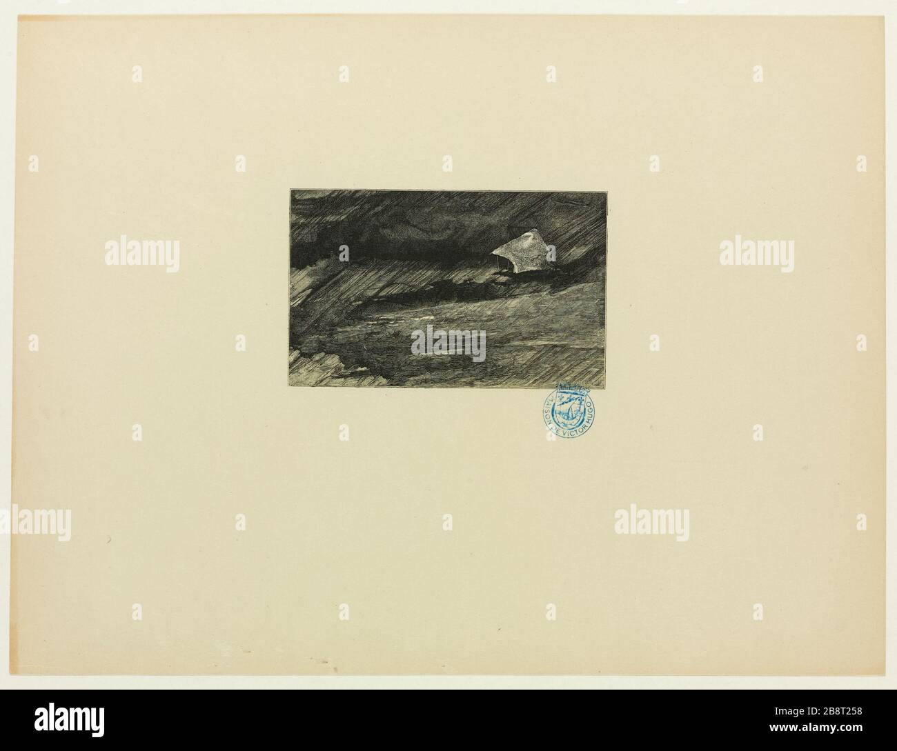 37 Storm. Banca in fuga dal vento. Foto Stock