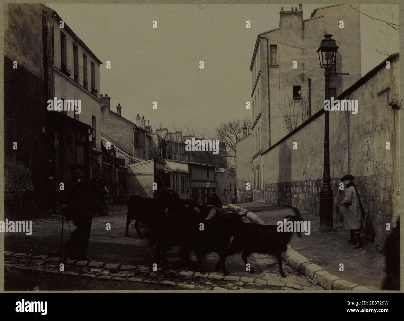 SAINT-VINCENT, 18 ° DISTRETTO, PARIGI Rue Saint-Vincent. Parigi (XVIIIème arr.). 1890-1910. Anonima fotographie. Parigi, musée Carnavalet. Foto Stock