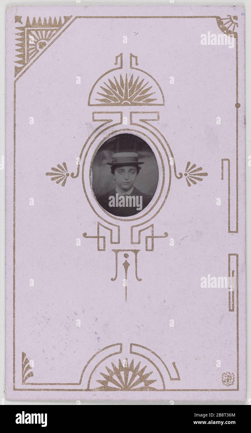 Georges Hugo Anonyme. 'Georges Hugo'. Tirage sur papier albuminé. 1880-1880. Parigi, Maison de Victor Hugo. Foto Stock