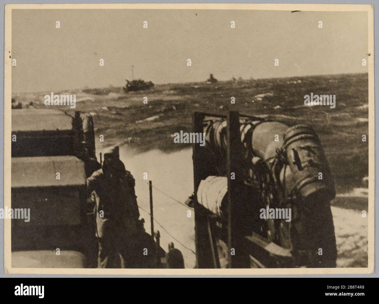 Navi di superficie alleati durante gli sbarchi in Normandia (?); 1944 Foto Stock