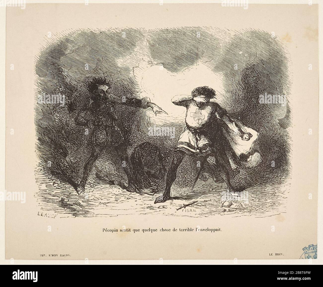 [Il Reno. Letters to a Friend, Vol. 2] Pecopin sentì che qualcosa di terribile era stato avvolto Foto Stock