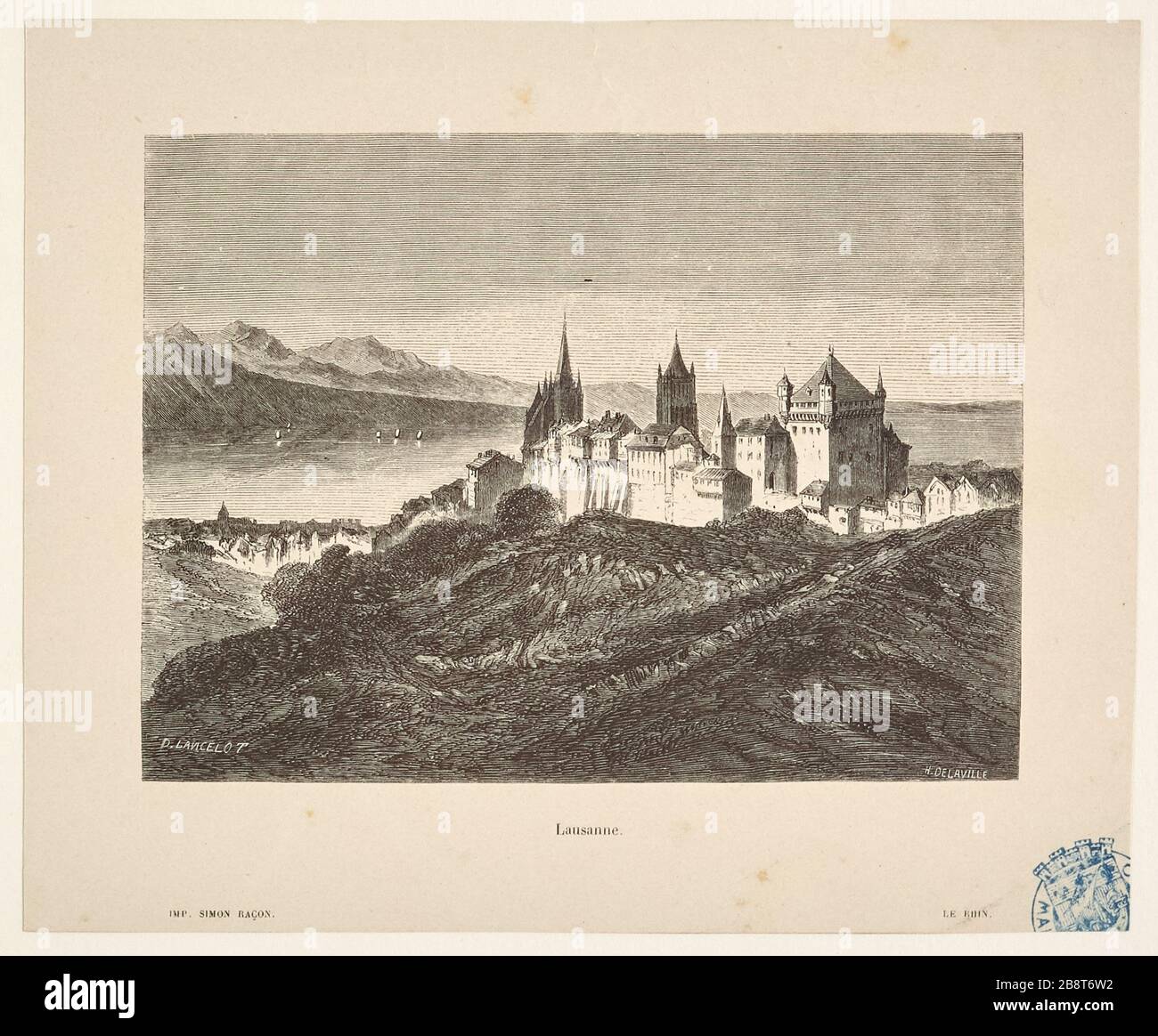 [Il Reno. Lettere ad un amico, Vol. 3] Losanna Foto Stock