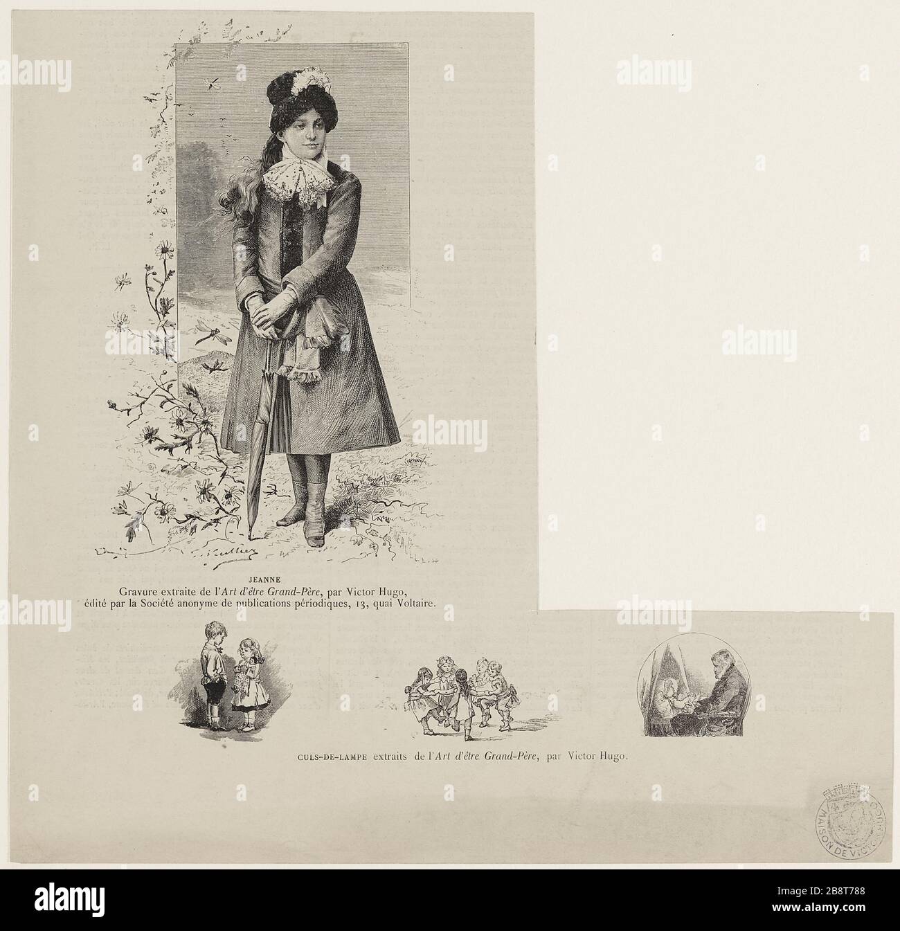 Illustrazione per l'arte di essere nonno Foto Stock