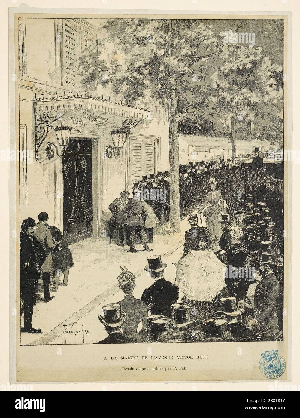 A casa in Avenue Victor Hugo Foto Stock