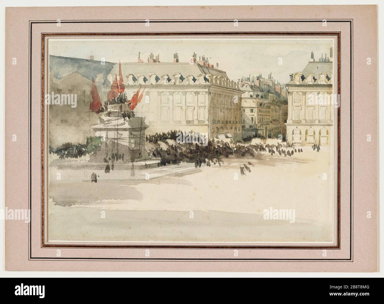 Dopo la caduta della colonna Vendome 6 maggio 1871, Vendôme, 1 ° distretto. (Titolo fittizio) Foto Stock