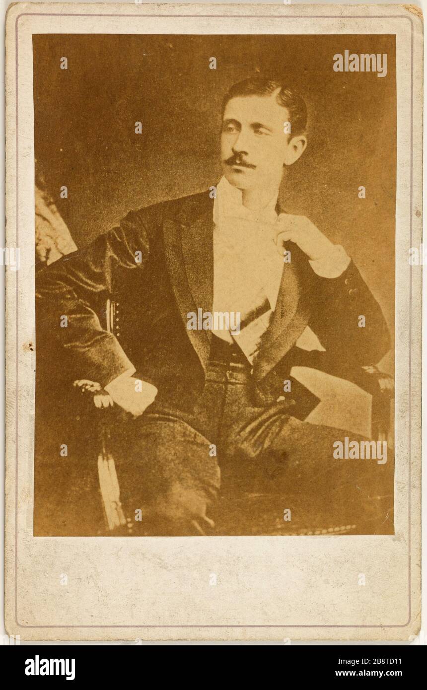 Ritratto di Bonaparte (Eugene Louis Jean Joseph), 1856-1879, principe ereditario Anonyme. 'Portrait de Bonaparte (Eugène, Louis, Jean, Joseph), 1856-1879, principe impérial'. Tirage sur papier albuminé. Parigi, musée Carnavalet. Foto Stock