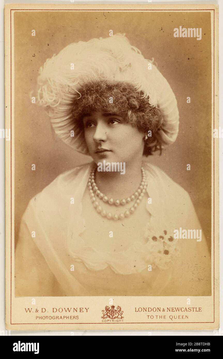 Ritratto di Clifford, attrice Downey, William. 'Portrait de Clifford, attrice'. Tirage sur papier albuminé. Parigi, musée Carnavalet. Foto Stock