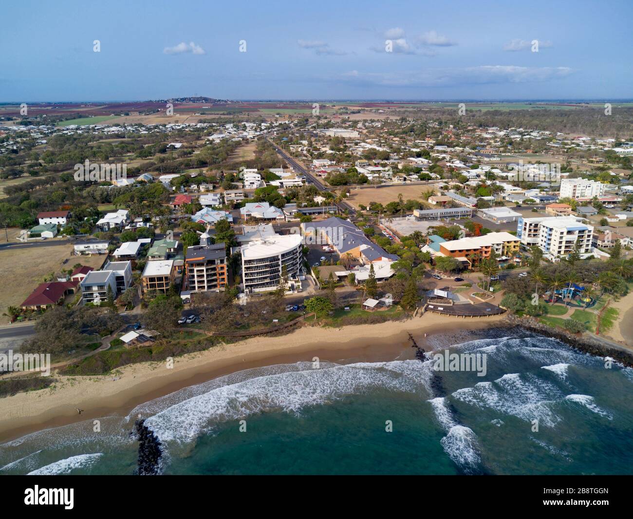 Aereo di Bargara una comunità costiera non lontano da Bundaberg Queensland Australia Foto Stock