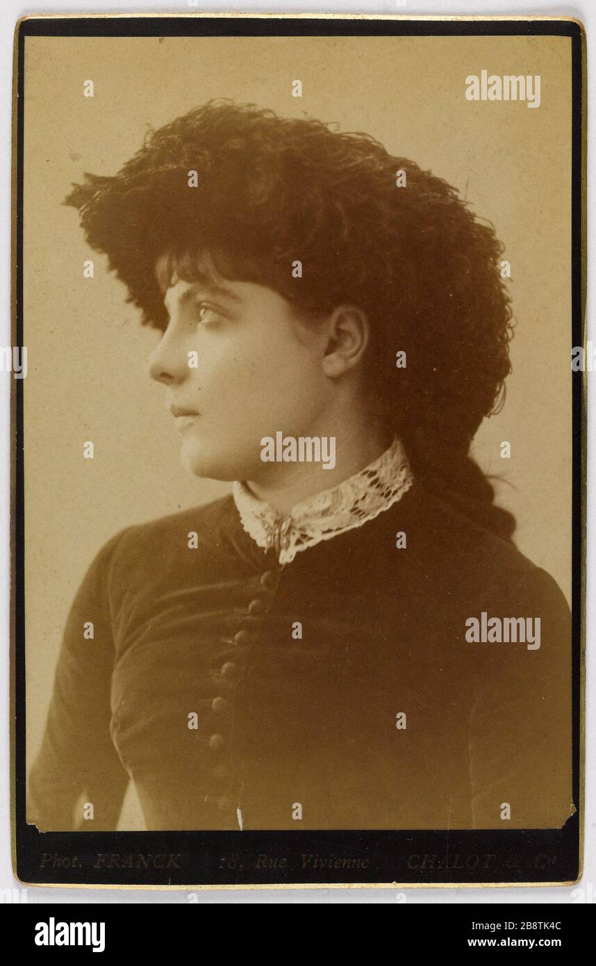 Ritratto di Cordier, attrice 'Cordier, attrice'. Photographie de Franck (François Gobinet de Villechole, dit) (1816-1906). Tirage sur papier albuminé. Parigi, musée Carnavalet. Foto Stock