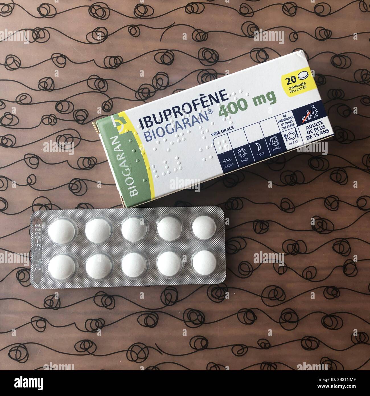 Ibuprofene Foto Stock