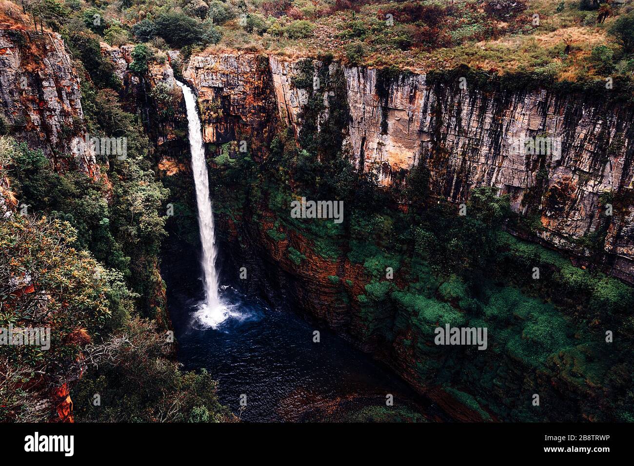 Cascate Mac-Mac magnifica cascata sul fiume Mac-Mac a Mpumalanga, sulla splendida panoramica Route.South Africa Foto Stock