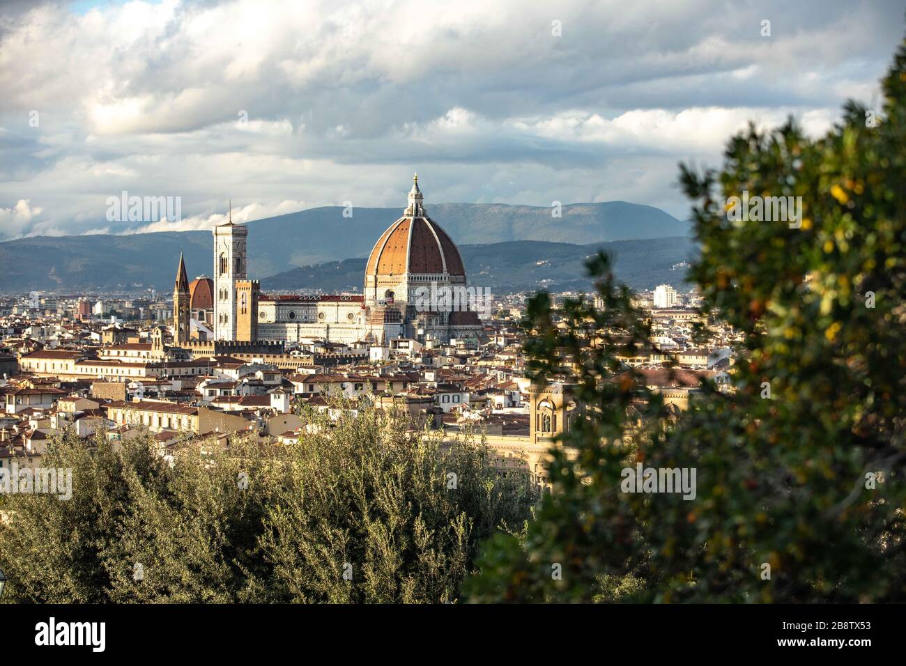 La Cattedrale di Santa Maria del Fiore a Firenze Foto Stock