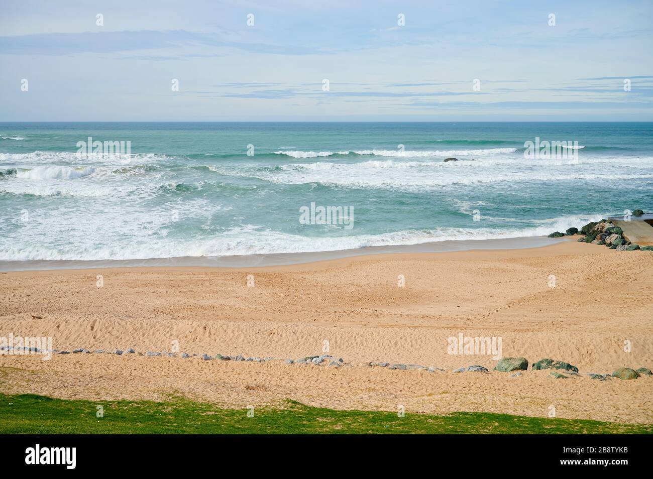 Spiaggia di My Lady, Biarritz, Pirenei Atlantici, Aquitania, Francia Foto Stock