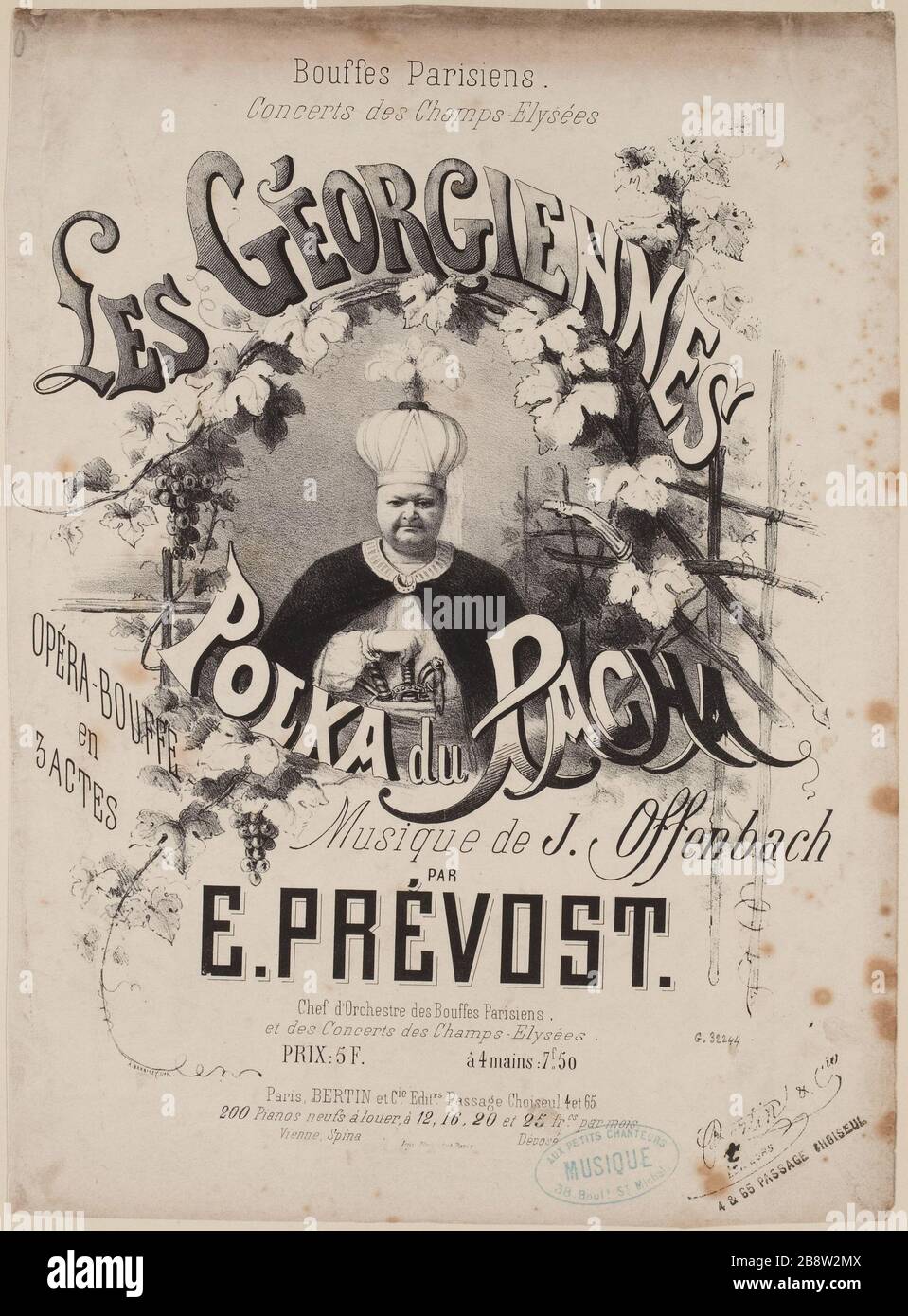 Bouffes parigini. Concert des Champs-Elysées. / il georgiano Foto Stock