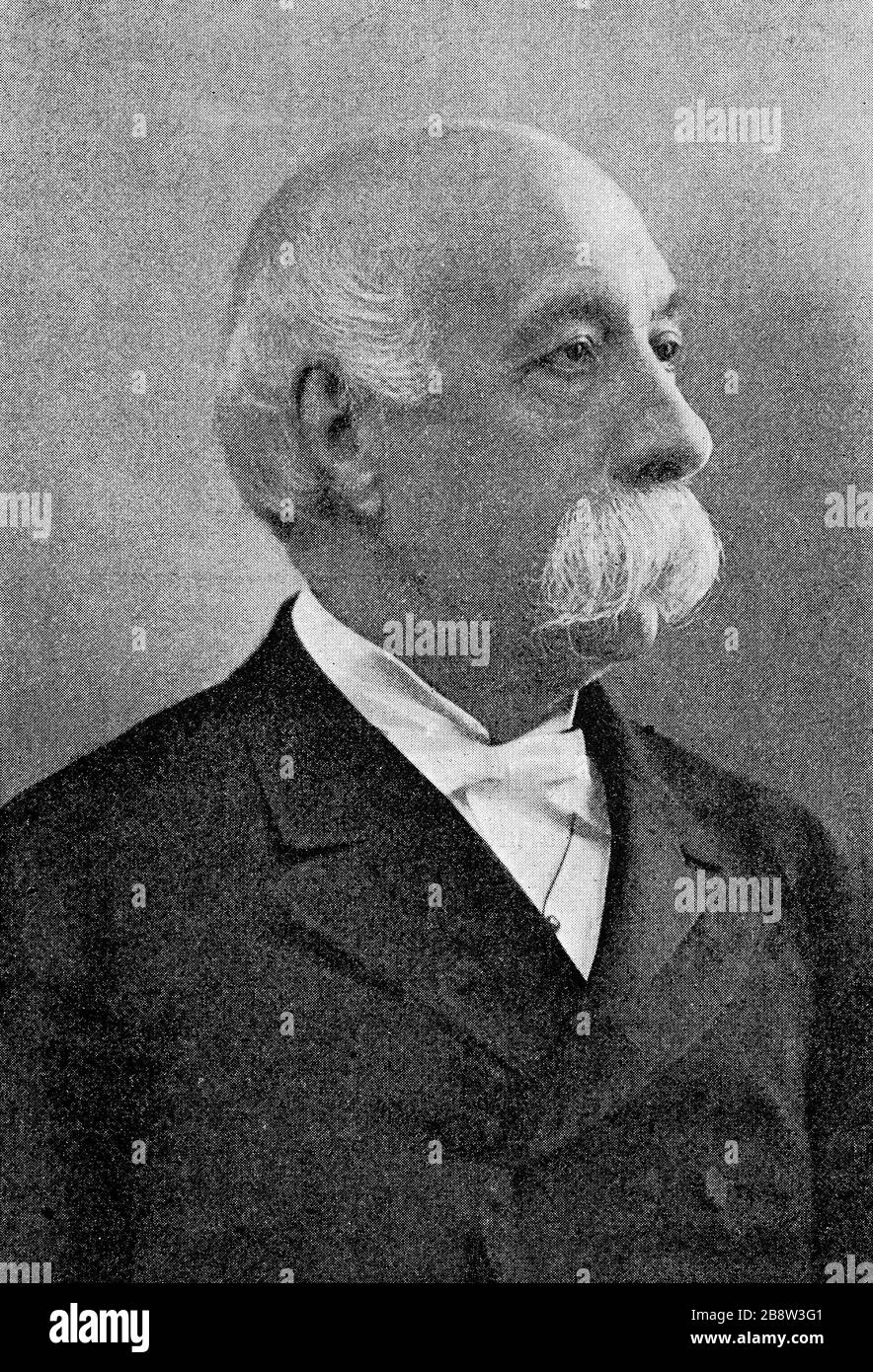 Francesco Crispi, 4 ottobre 1818 – 11 agosto 1901, è stato un rivoluzionario italiano, statista e politico / Francesco Crispi, 4. Ottobre 1818 - 11. Agosto 1901, war ein italienischer Revolutionär, Staatsmann und Politiker, Historisch, riproduzione digitale migliorata di un originale del 19 ° secolo / digitale Reproduktion einer Originalvorlage aus dem 19. Jahrhundert, Foto Stock