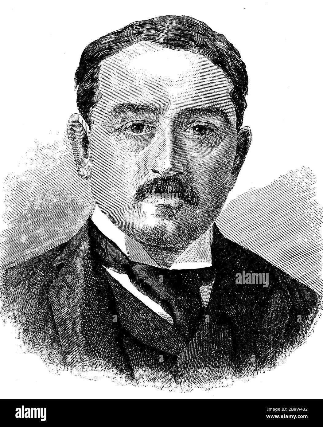 Cecil John Rhodes, 5 luglio 1853 – 26 marzo 1902, è stato un . 5 Juli 1853 - 26. März 1902, war ein britischer Unternehmer und Politiker, Historiisch, riproduzione digitale migliorata di un originale del 19 ° secolo / digitale Reproduktion einer Originalvorlage aus dem 19. Jahrhundert, Foto Stock