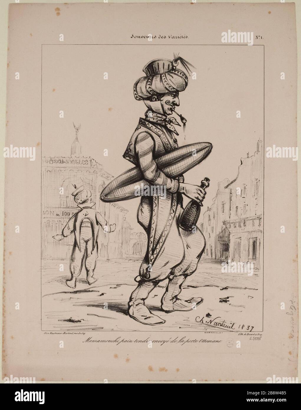 No.1 / giorno tenero varietà / pane Mamamouchi inviato ottomano porta. Foto Stock