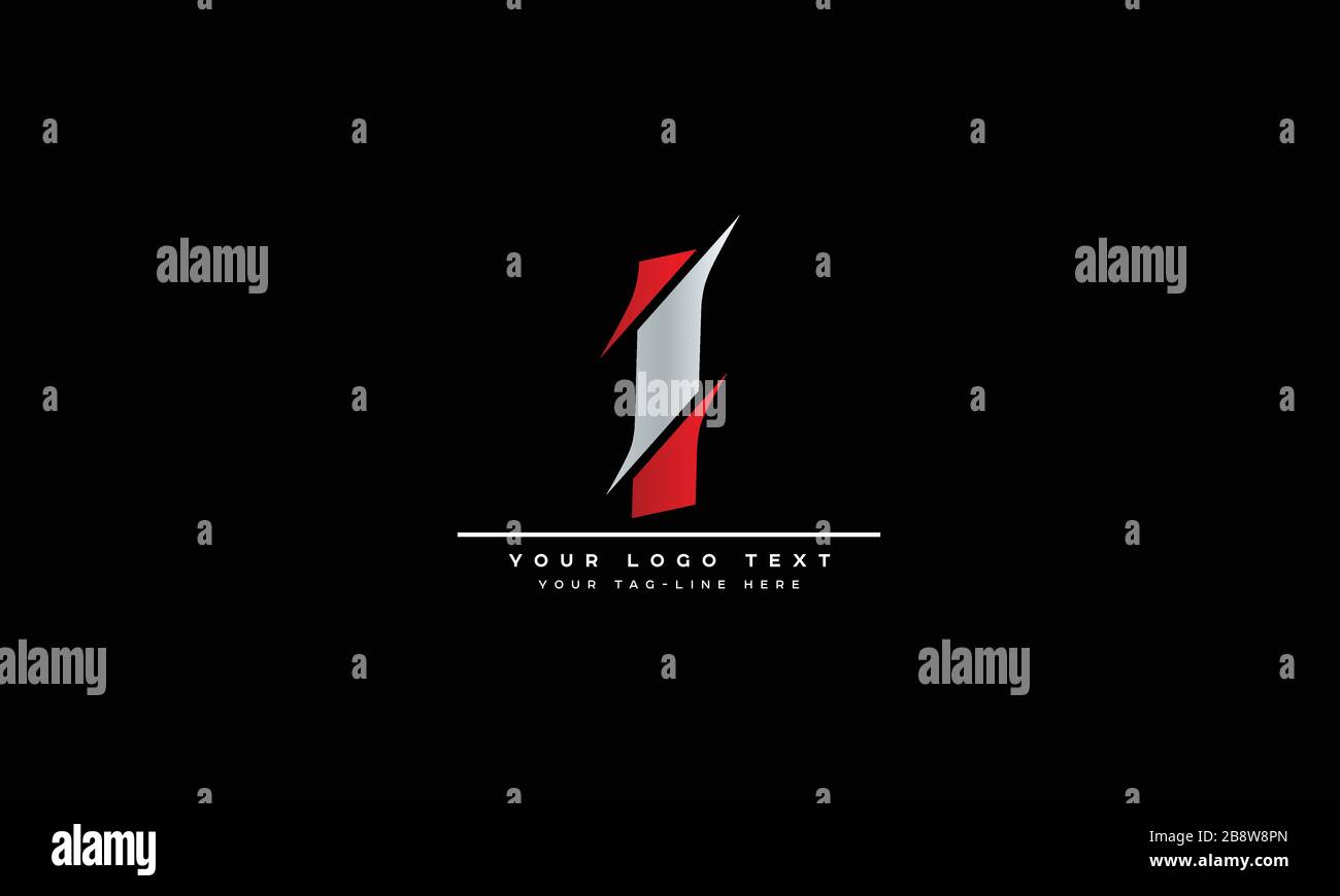 Elementi del modello di disegno delle icone del logo Letter i, II Illustrazione Vettoriale