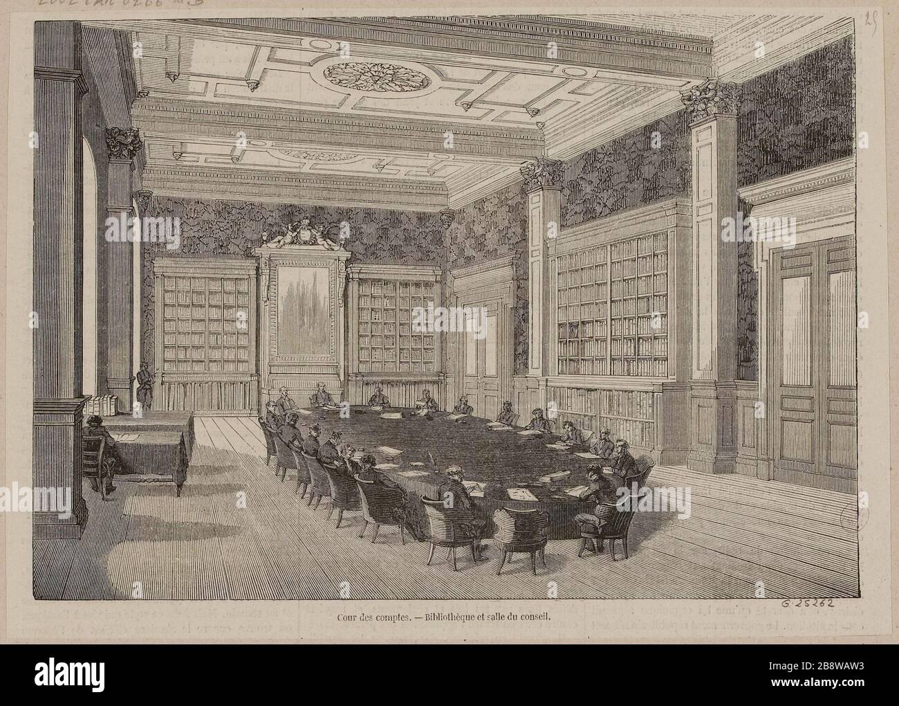 Corte di controllo. - Biblioteca e sala riunioni. Foto Stock