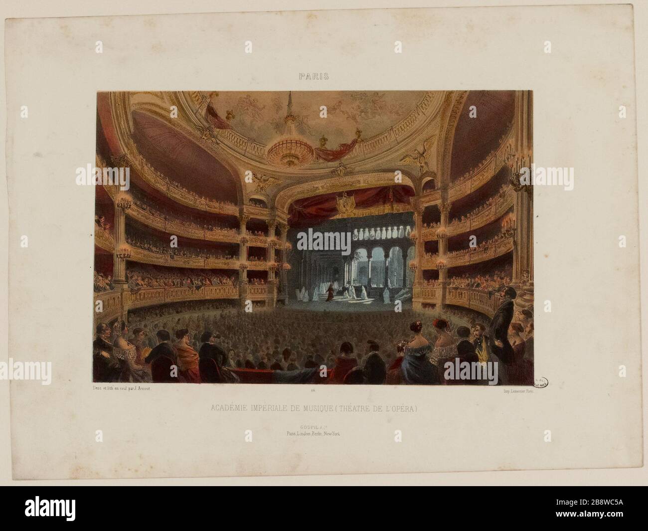 Accademia Imperiale di Musica. Vita interiore della stanza durante lo spettacolo di Robert le Diable. Foto Stock