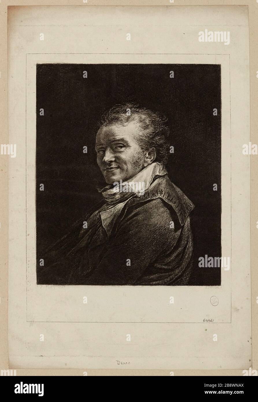 Dominique Vivant Baron Denon, ha detto Vivant Denon o Vivant Denon (1747-1825), scrittore, diplomatico e amministratore francese. Foto Stock