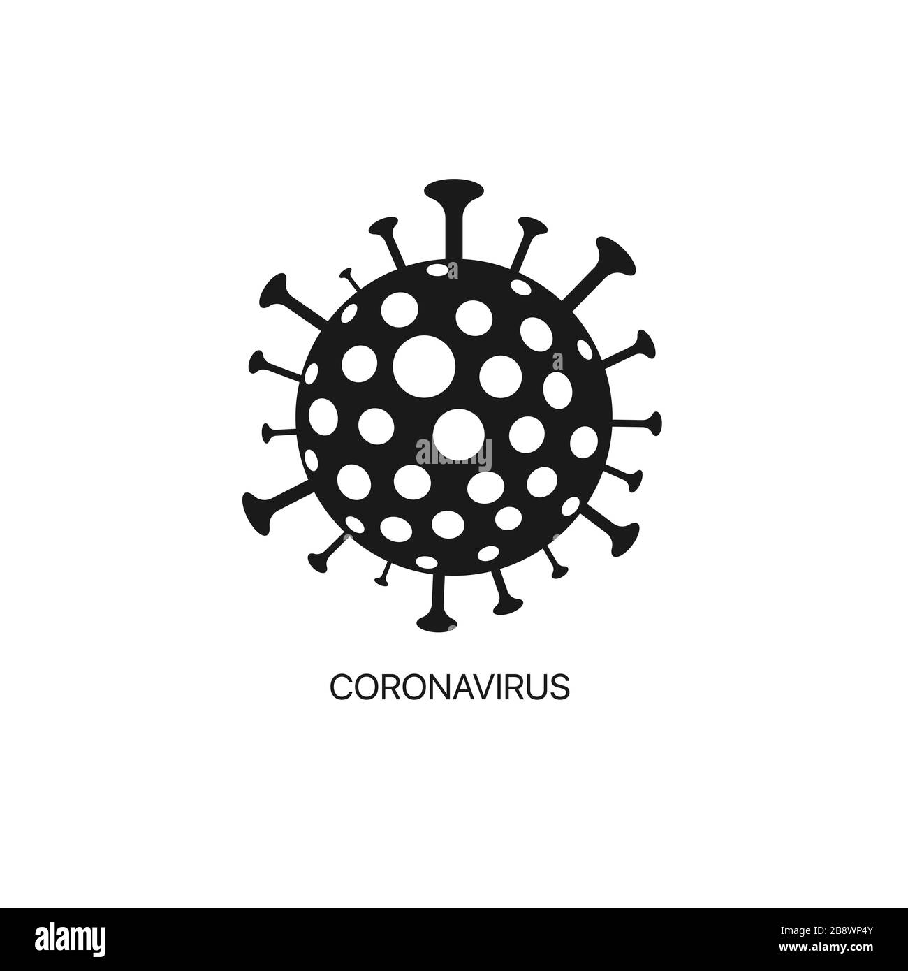 Icona vettore coronavirus Illustrazione Vettoriale