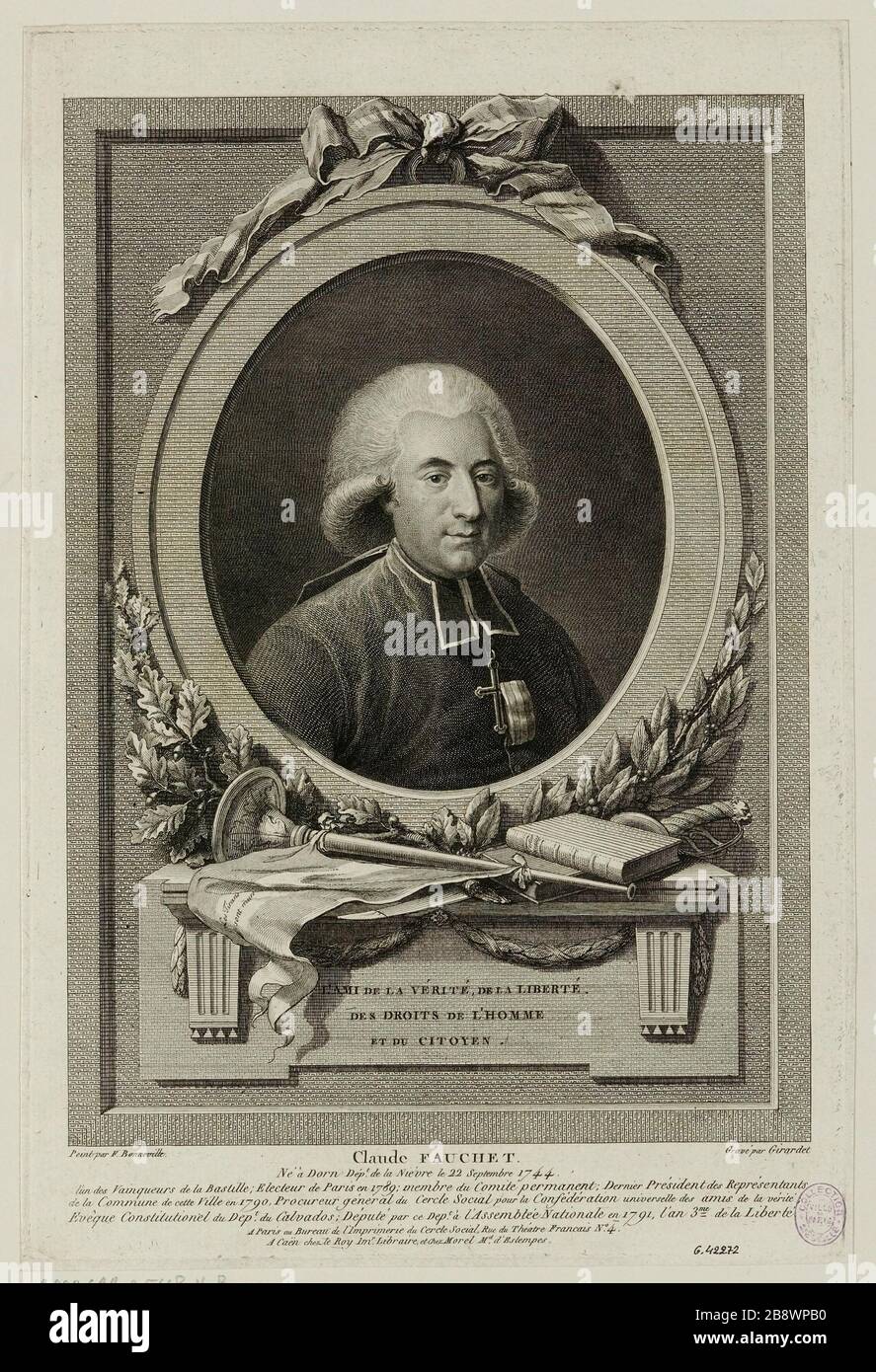 L'amico della verità, libertà / diritti umani. E cittadino / Claude fauchet [...] (IFF, 25) Foto Stock