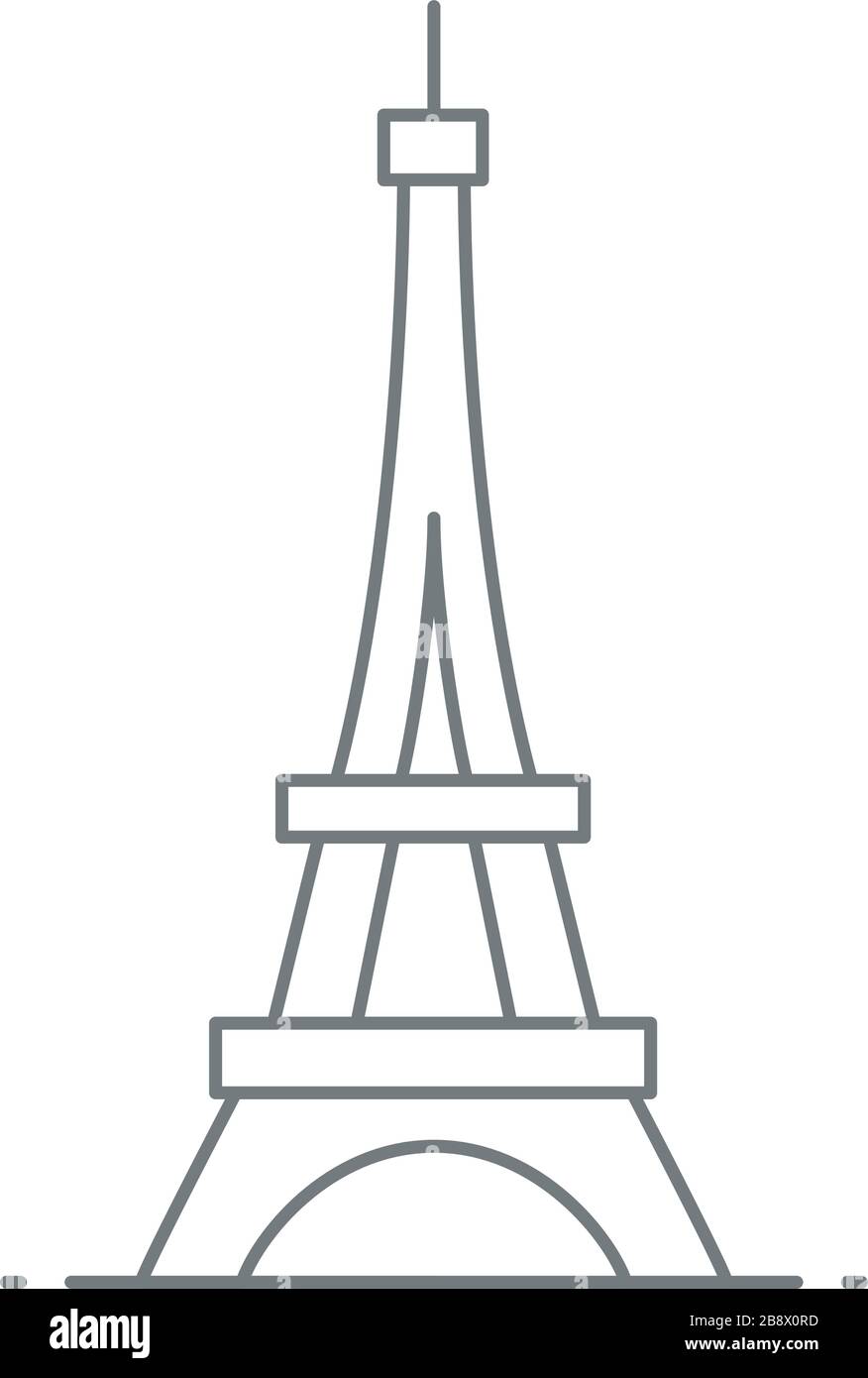 Torre Eiffel - Paris, France Illustrazione Vettoriale Torre Eiffel - Paris, France Illustrazione Vettoriale