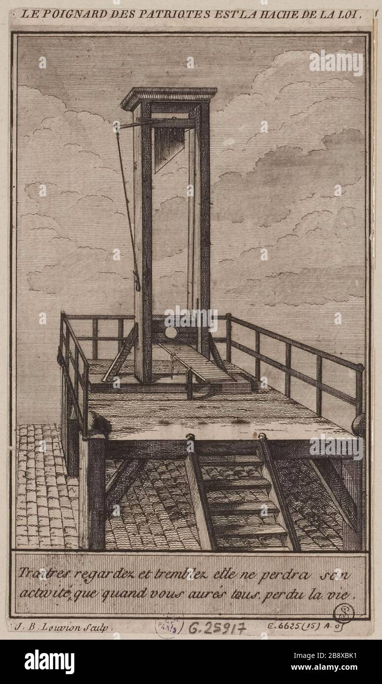 I Patrioti pugnalati sono l'ascia della legge. Foto Stock