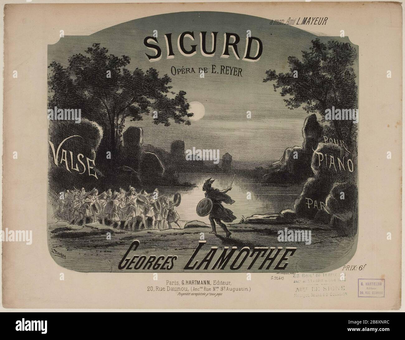 Sigurd / Waltz / piano di / George Lamotte [copertura] Foto Stock