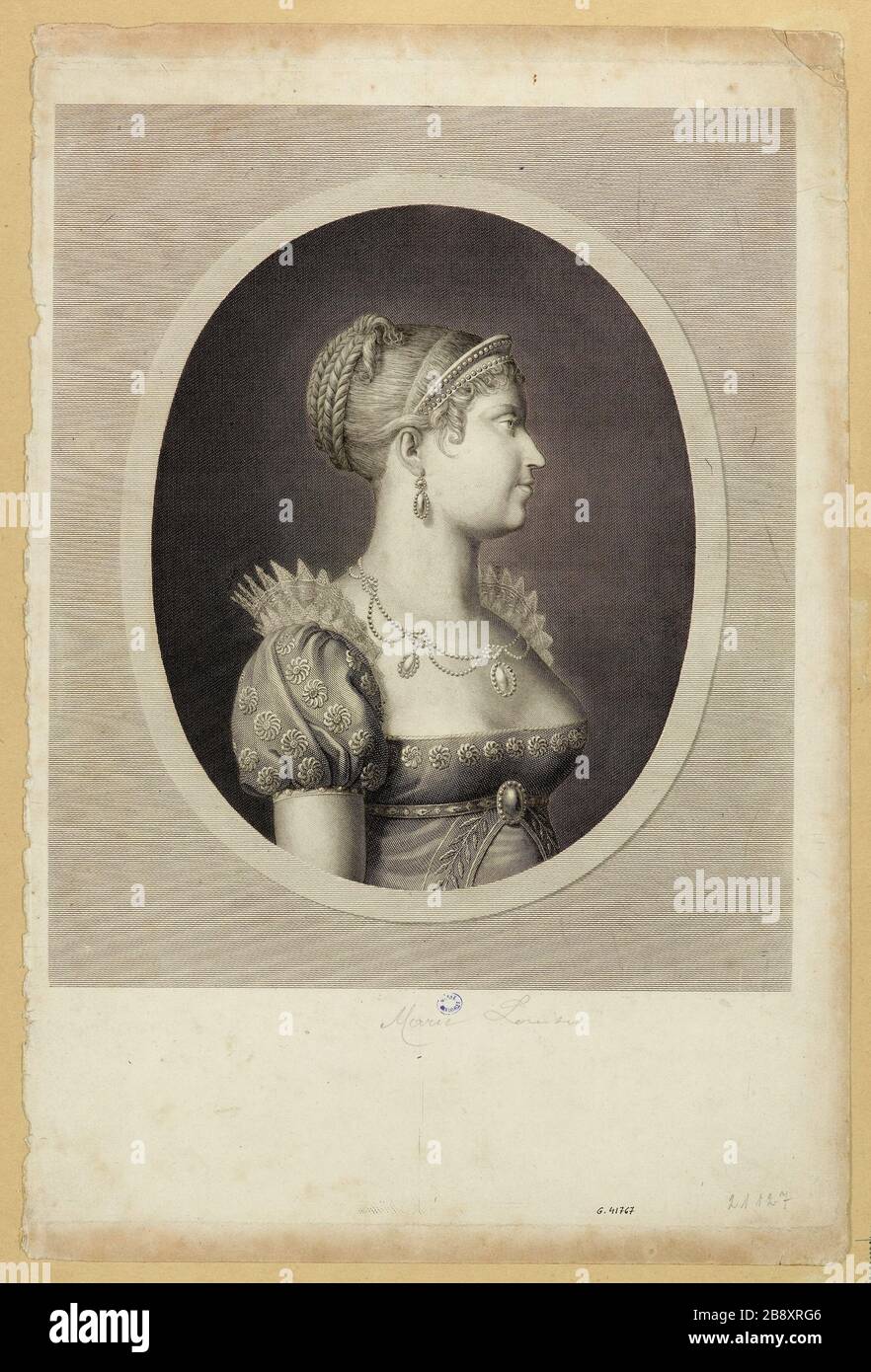 Marie Louise d'Austria (1791-1847), imperatrice dei francesi. Foto Stock