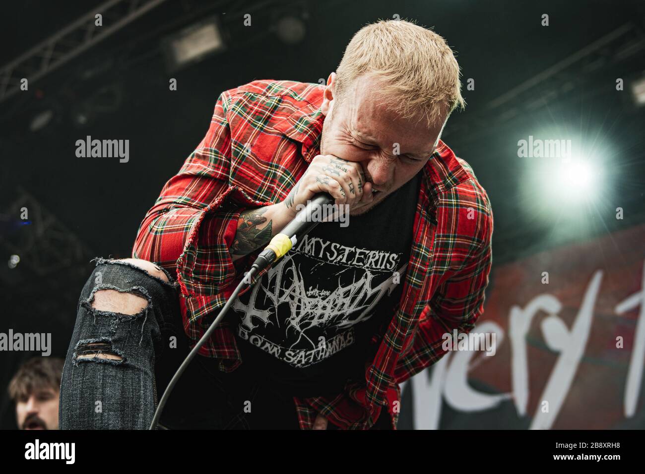 Copenaghen, Danimarca. 22 giugno 2017. La band metalcore americana ogni volta che i Die esegue un concerto dal vivo durante il festival danese di musica heavy metal Copehell 2017 a Copenaghen. Qui il vocalist Sam carter, normalmente conosciuto come il vocalist degli architetti, è visto dal vivo sul palco in assenza del vocalist Keith Buckley. (Photo credit: Gonzales Photo - Nikolaj Bransholm). Foto Stock