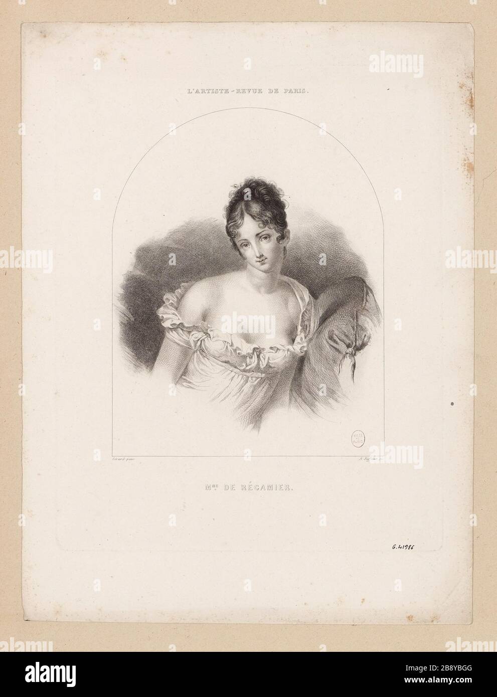 L'artista - Rassegna di Parigi / Mme Recamier Foto Stock