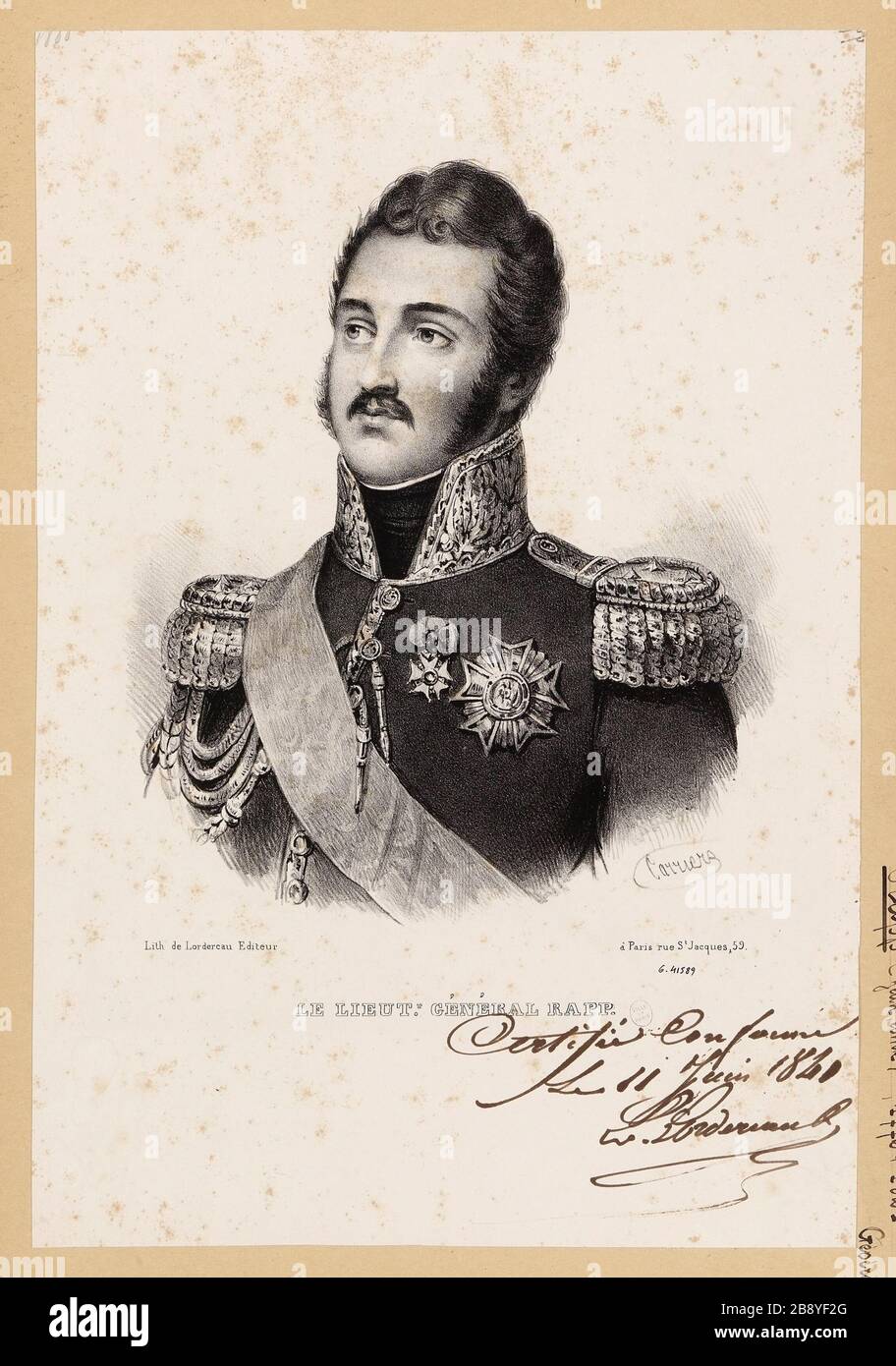 Il Rapp generale Lieut.t. Foto Stock