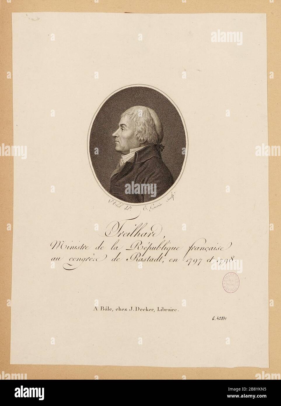 Treilhard / Ministro della Repubblica francese [...]. Foto Stock