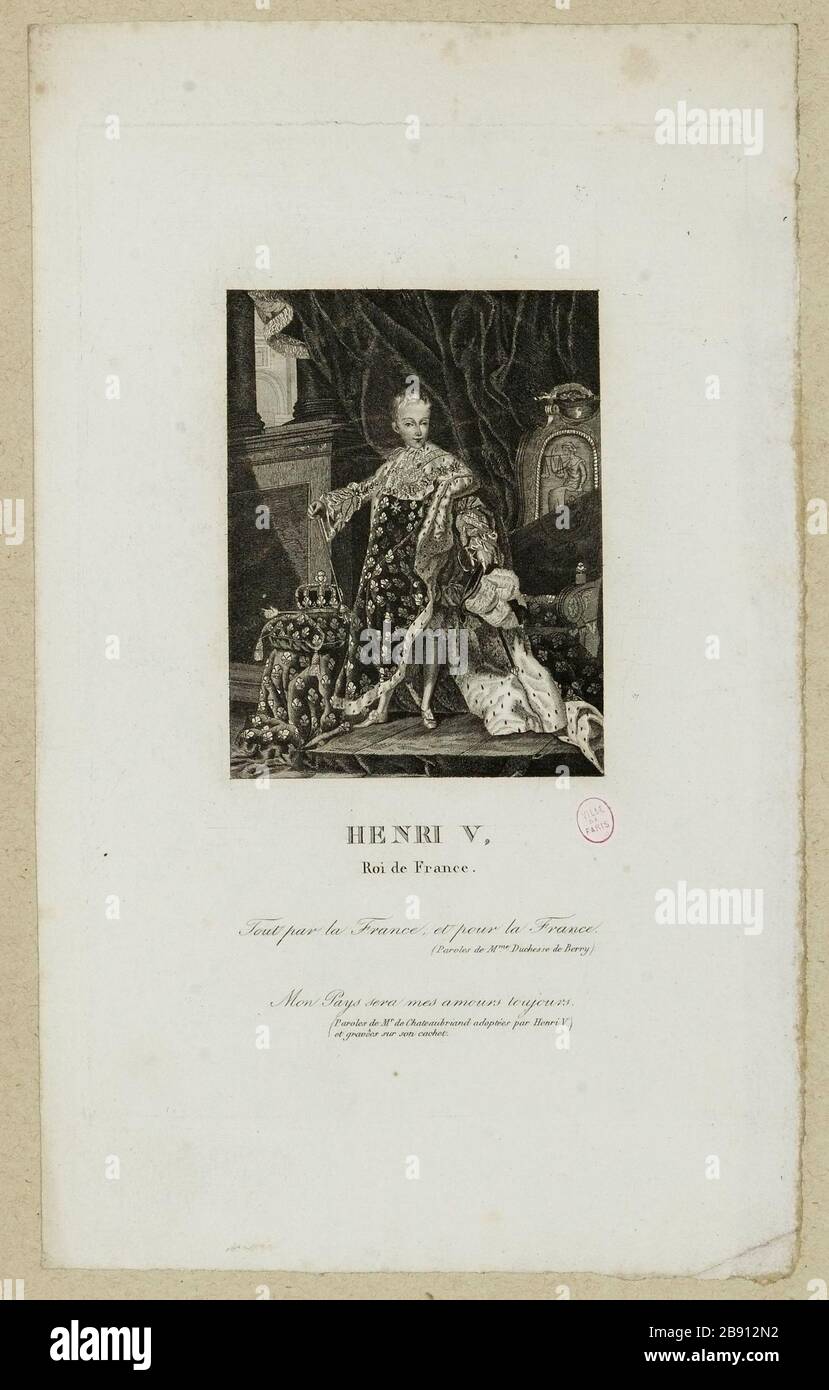 Enrico V. Re di Francia. Foto Stock